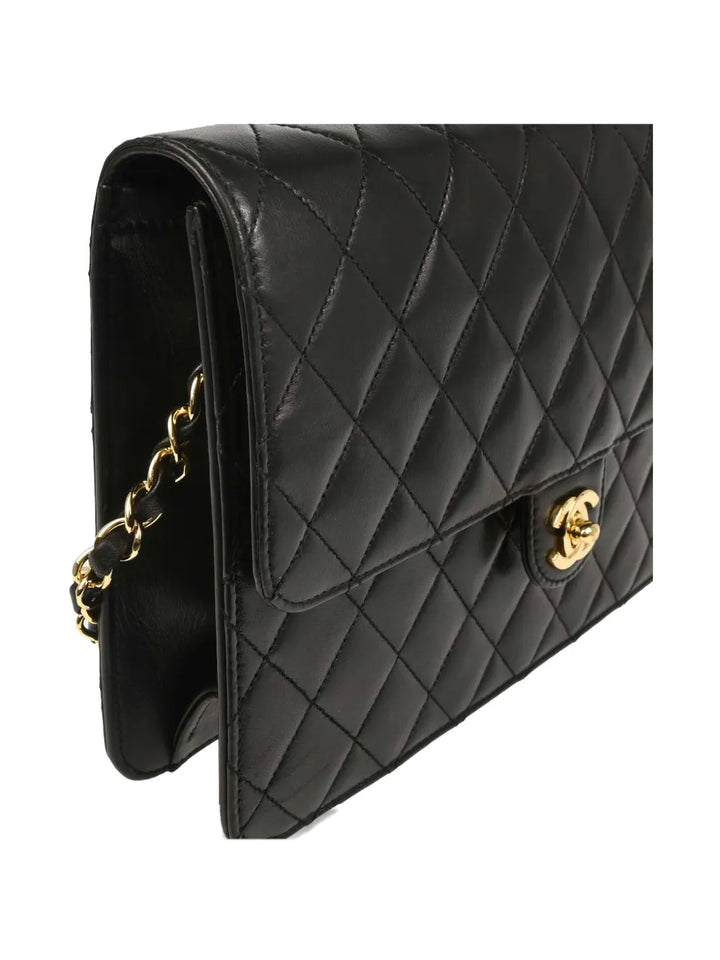 Chanel Pre Owned 2008 Medium Turn Lock Flap Shoulder Bag — Same as shown — Size One Size — Back View