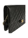 Chanel Pre Owned 2008 Medium Turn Lock Flap Shoulder Bag — Same as shown — Size One Size — Back View