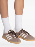 adidas Muenchen Lace-Up — Brown — Size US M 3.5 - US W 5 — Lifestyle View