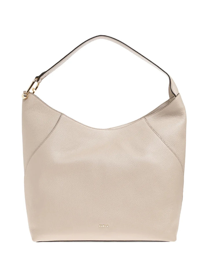 Furla Lara Grained Leather Shoulder Bag — Same as shown — Size One Size — Front View
