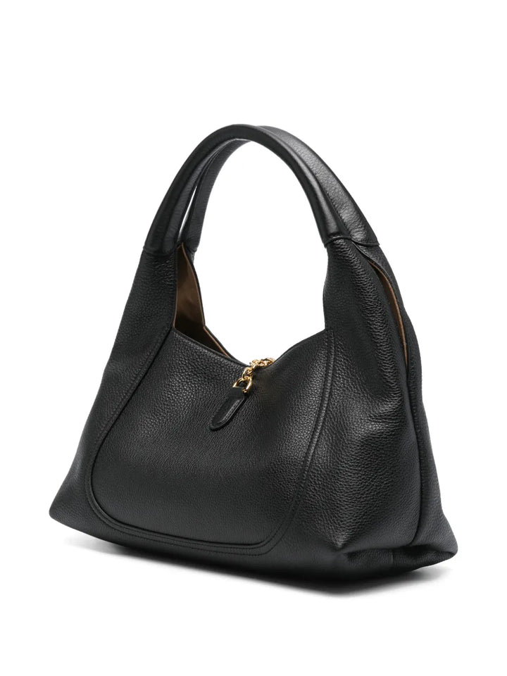 Gucci Horsebit Grained Leather Tote Bag — Same as shown — Size One Size — Back View