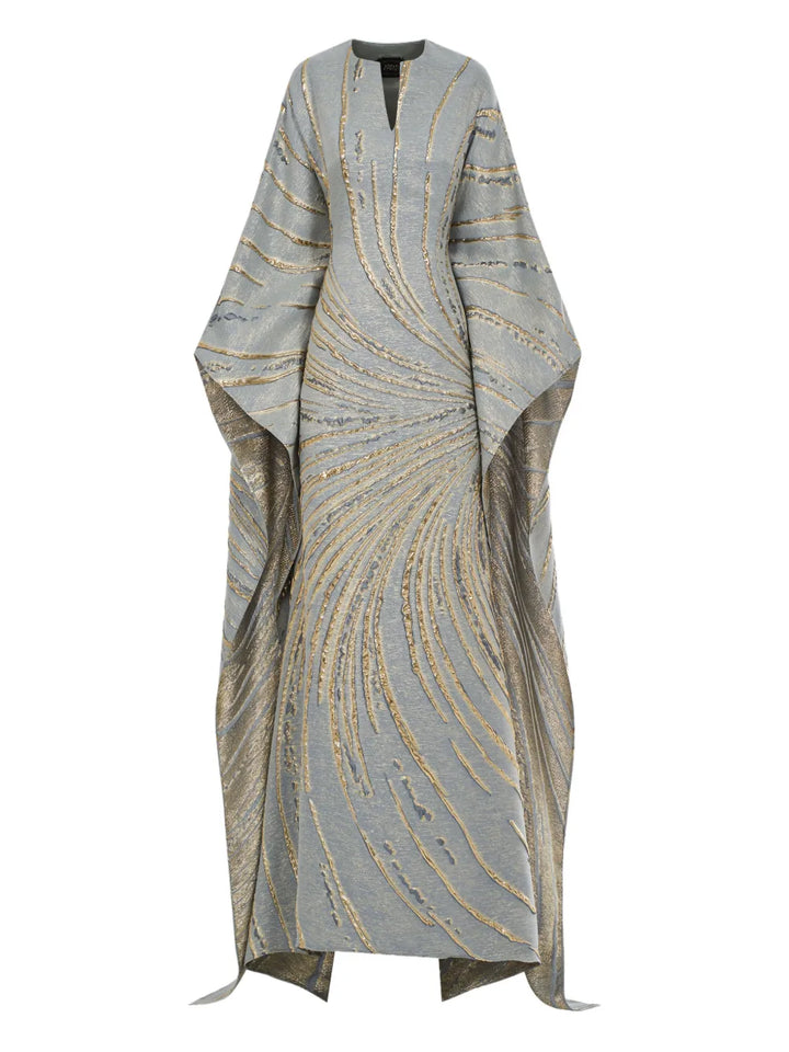 Taller Marmo Apollo Maxi Dress — Blue — Size XS — Front View
