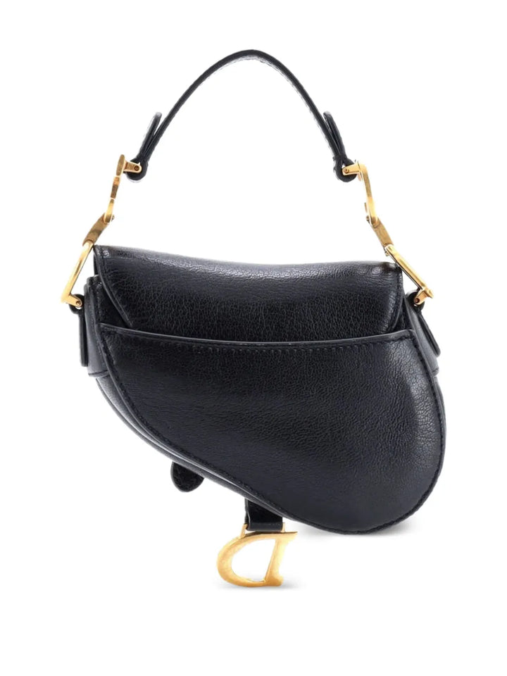 Christian Dior Pre Owned Saddle Handbag With Strap Leather Micro Shoulder Bag — Same as shown — Size One Size — Side View