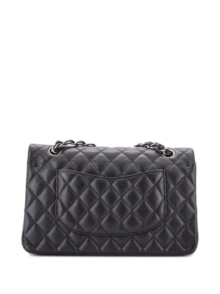 Chanel Pre Owned Classic Double Flap Bag Quilted Iridescent Caviar Medium Shoulder Bag — Same as shown — Size One Size — Side View