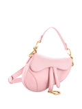 Christian Dior Pre Owned Saddle Handbag With Strap Leather Mini Shoulder Bag — Same as shown — Size One Size — Back View