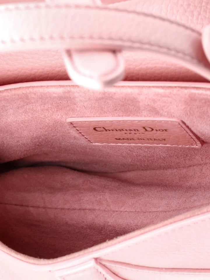 Christian Dior Pre Owned Saddle Handbag With Strap Leather Mini Shoulder Bag — Same as shown — Size One Size — Detail View