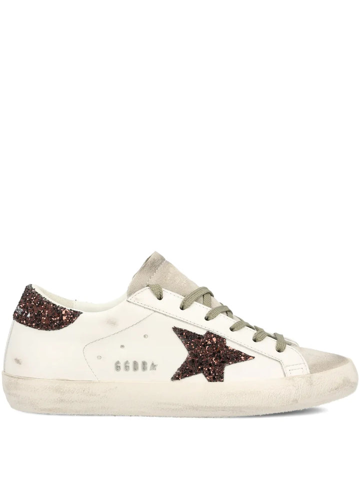Golden Goose Star-Appliqu ow-Top — White — Size US M 3.5 - US W 5 — Front View