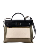 Hermes Pre Owned Herbag Zip Leather And Toile 31 Shoulder Bag — Same as shown — Size One Size — Side View