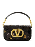 Valentino Garavani Small Loco Sequinned Shoulder Bag — Same as shown — Size One Size — Front View