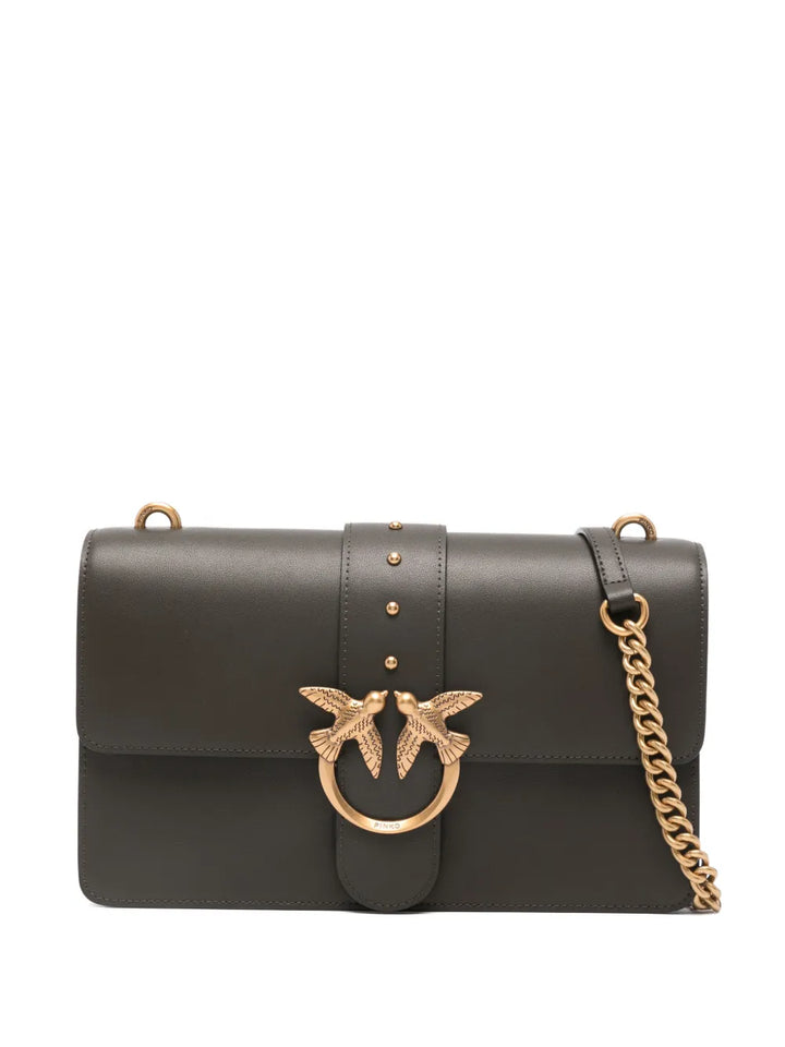 Pinko Medium Love Bag One Leather Shoulder Bag — Same as shown — Size One Size — Front View