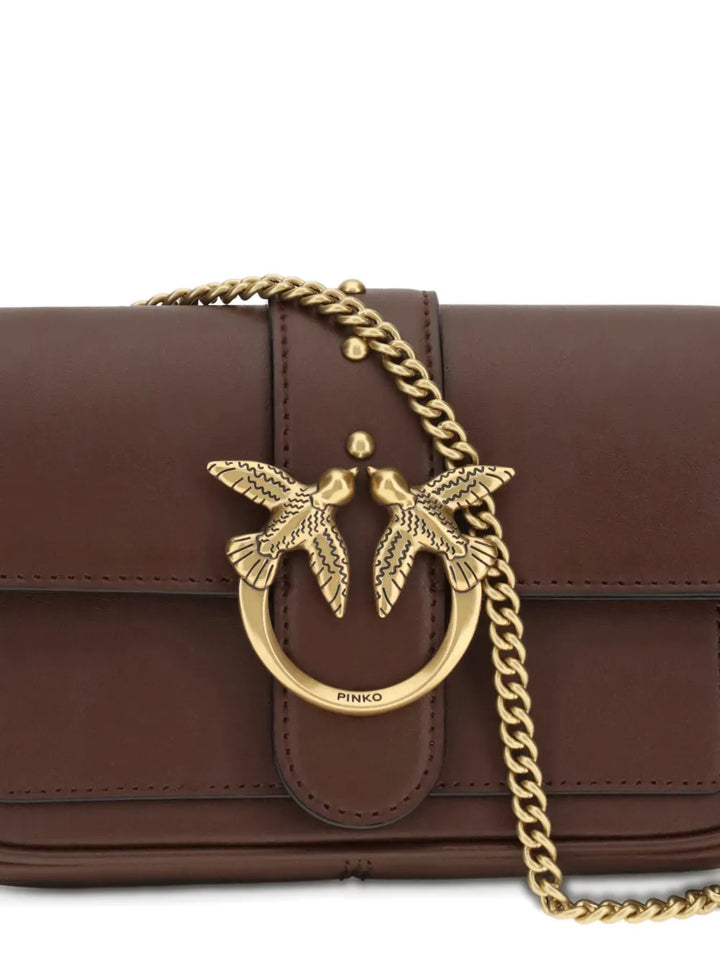 Pinko Love One Bird Buckle Chain Shoulder Bag — Same as shown — Size One Size — Top View