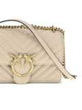 Pinko Love Chevron Chain Shoulder Bag — Same as shown — Size One Size — Top View