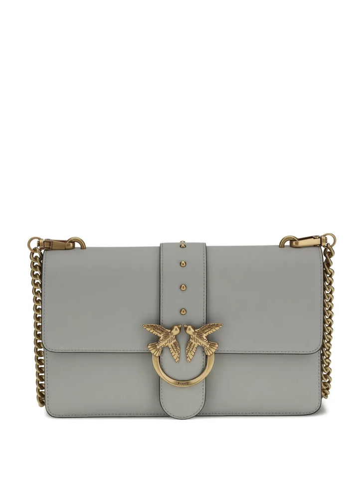 Pinko One Simply Love Studded Chain Shoulder Bag — Same as shown — Size One Size — Front View