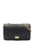 Chanel Pre Owned 2013 2014 Reissue 255 Aged Calfskin Double Flap 227 Shoulder Bag — Same as shown — Size One Size — Front View