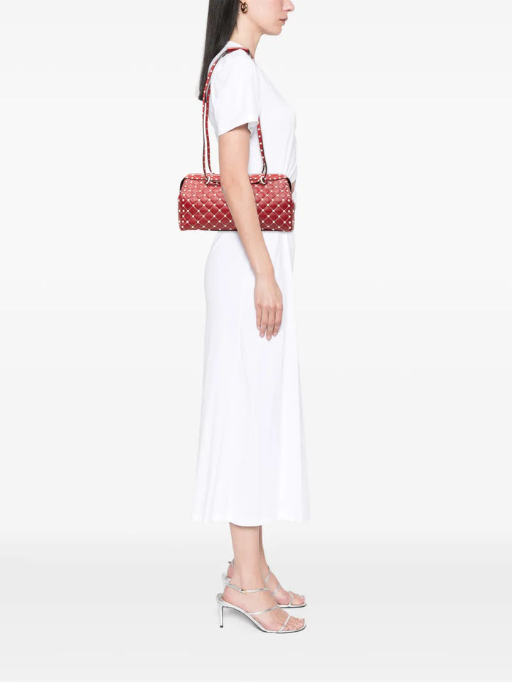 Valentino Garavani Pre Owned 2000 2017 Lambskin Free Rockstud Spike Shoulder Bag — Same as shown — Size One Size — Side View