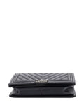 Chanel Pre Owned Boy Flap Bag Chevron Calfskin New Medium Shoulder Bag — Same as shown — Size One Size — Back View