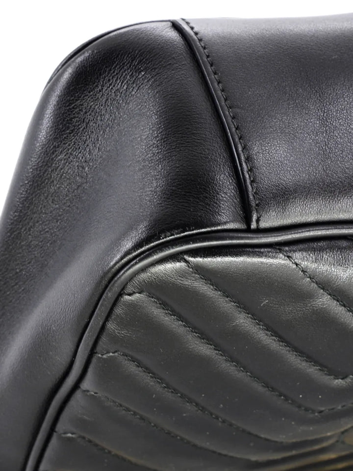 Gucci Pre Owned Gg Marmont Flap Bag Matelasse Leather Medium Shoulder Bag — Same as shown — Size One Size — Detail View