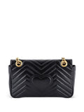 Gucci Pre Owned Gg Marmont Flap Bag Matelasse Leather Medium Shoulder Bag — Same as shown — Size One Size — Side View