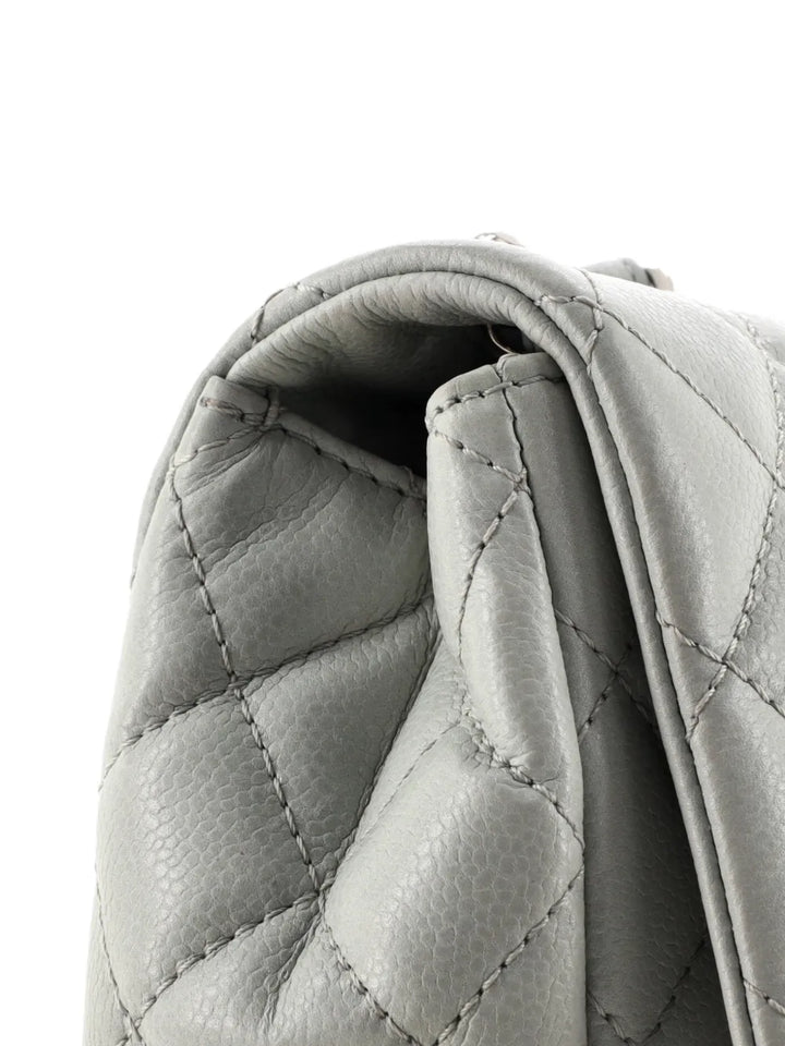 Chanel Pre Owned Classic Single Flap Bag Quilted Caviar Jumbo Shoulder Bag — Same as shown — Size One Size — Detail View
