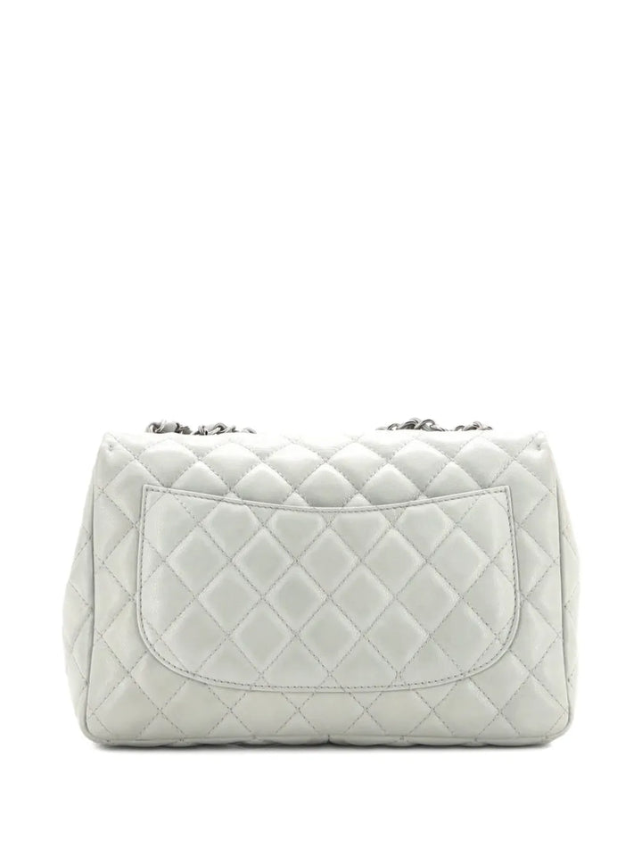 Chanel Pre Owned Classic Single Flap Bag Quilted Caviar Jumbo Shoulder Bag — Same as shown — Size One Size — Side View
