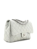 Chanel Pre Owned Classic Single Flap Bag Quilted Caviar Jumbo Shoulder Bag — Same as shown — Size One Size — Back View