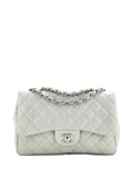 Chanel Pre Owned Classic Single Flap Bag Quilted Caviar Jumbo Shoulder Bag — Same as shown — Size One Size — Front View