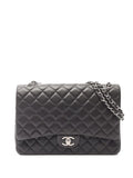 Chanel Pre Owned 2011 Maxi Classic Lambskin Double Flap Shoulder Bag — Same as shown — Size One Size — Front View