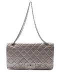 Chanel Pre Owned 2012 2013 Maxi Aged Calfskin Reissue 255 Double Flap Bag Shoulder Bag — Same as shown — Size One Size — Front View