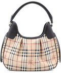Burberry Pre Owned 2000 2010 Haymarket Check Coated Canvas Brooklyn Hobo Bag — Same as shown — Size One Size — Front View