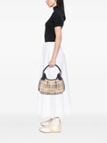 Burberry Pre Owned 2000 2010 Haymarket Check Coated Canvas Brooklyn Hobo Bag — Same as shown — Size One Size — Side View