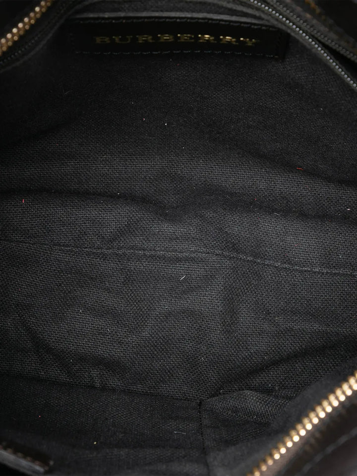 Burberry Pre Owned 2000 2010 Haymarket Check Coated Canvas Brooklyn Hobo Bag — Same as shown — Size One Size — Detail View