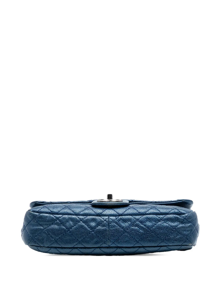 Chanel Pre Owned 2012 Medium Quilted Iridescent Caviar Easy Flap Shoulder Bag — Same as shown — Size One Size — Top View
