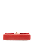 Chanel Pre Owned 2009 2010 Classic Lambskin East West Single Flap Shoulder Bag — Same as shown — Size One Size — Top View