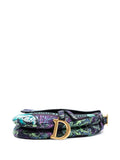 Christian Dior Pre Owned 2023 Canvas Embroidered Floral Saddle Bag Shoulder Bag — Same as shown — Size One Size — Top View
