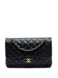 Chanel Pre Owned 2013 2014 Jumbo Classic Caviar Double Flap Shoulder Bag — Same as shown — Size One Size — Front View