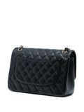 Chanel Pre Owned 2013 2014 Jumbo Classic Caviar Double Flap Shoulder Bag — Same as shown — Size One Size — Back View