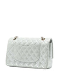 Chanel Pre Owned 2011 Medium Classic Iridescent Lambskin Double Flap Shoulder Bag — Same as shown — Size One Size — Back View
