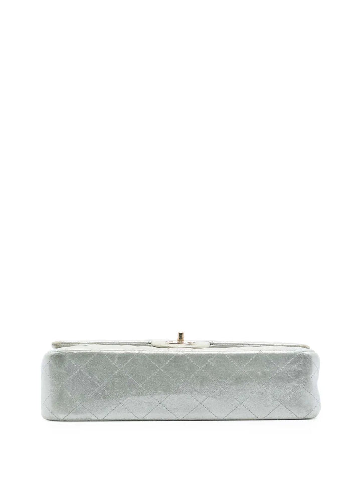 Chanel Pre Owned 2011 Medium Classic Iridescent Lambskin Double Flap Shoulder Bag — Same as shown — Size One Size — Top View
