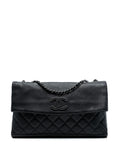 Chanel Pre Owned 2014 2015 Cc Quilted Calfskin Hamptons Foldover Flap Shoulder Bag — Same as shown — Size One Size — Front View