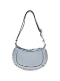 Isabel Marant Oskan Moon Studded Leather Shoulder Bag — Same as shown — Size One Size — Back View