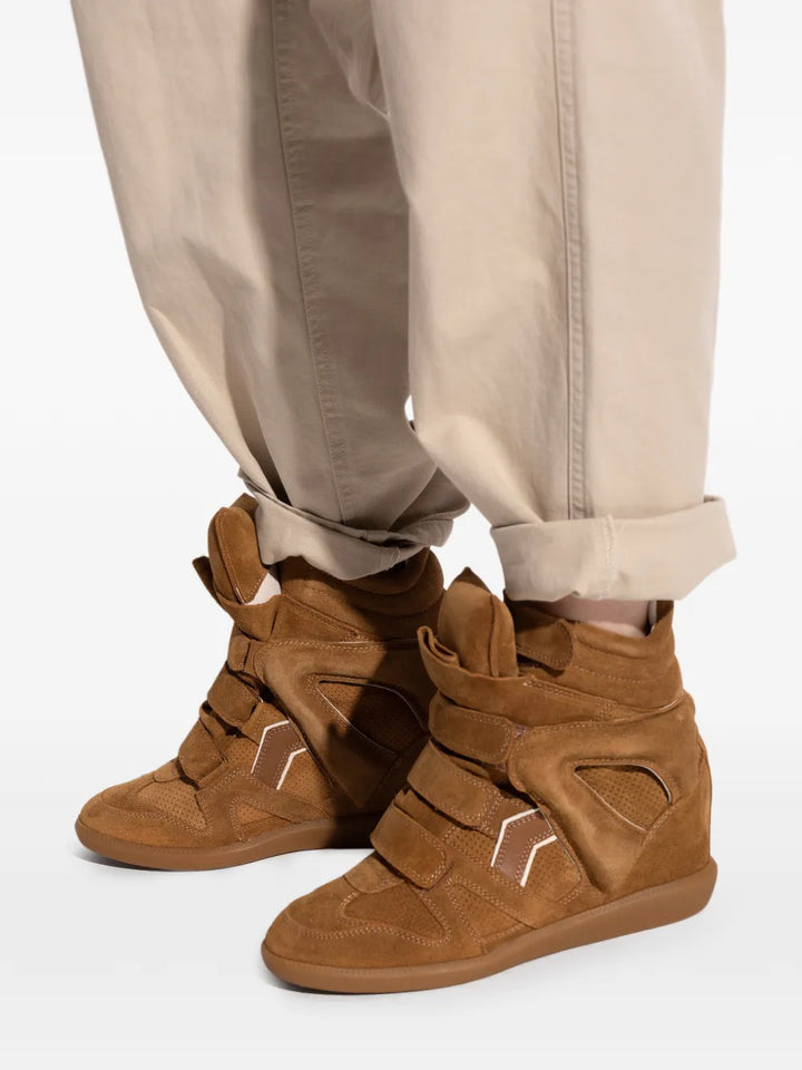 ISABEL MARANT Bekett Touch-Strap — Brown — Size US M 3.5 - US W 5 — Detail View