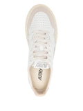 Autry Medalist Perforated — Beige — Size US M 3.5 - US W 5 — Top View