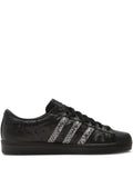 adidas Superstar Footpatrol Stripe Sneakers — Black — Size US M 4 - US W 5.5 — Front View