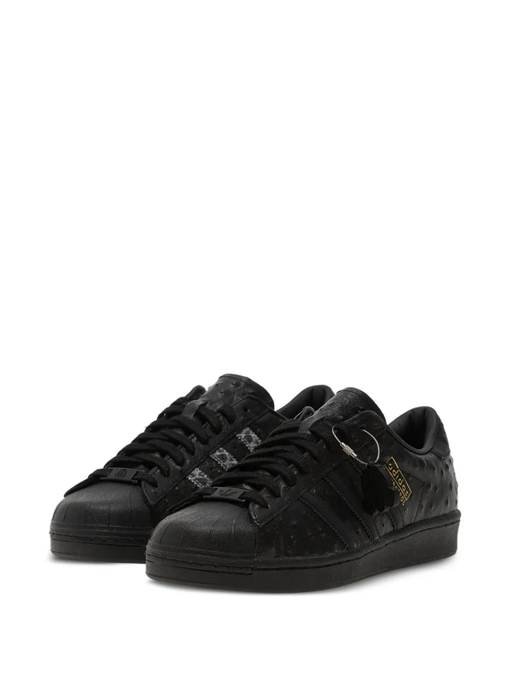 adidas Superstar Footpatrol Stripe Sneakers — Black — Size US M 4 - US W 5.5 — Side View