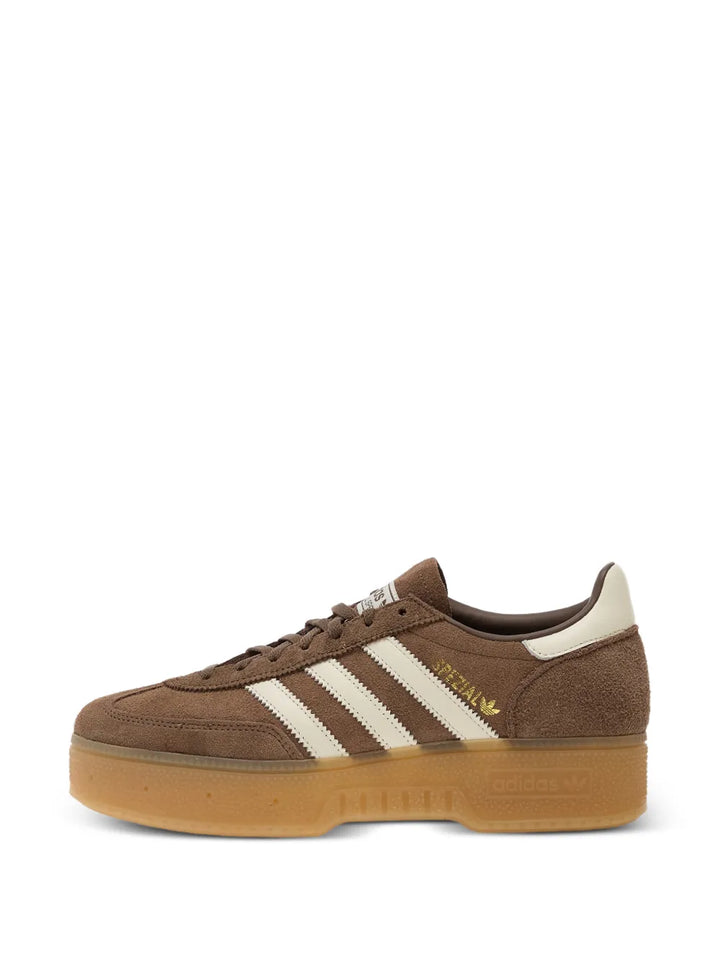 adidas Handball Spezial Bold Suede — Brown — Size US M 3.5 - US W 5 — Lifestyle View