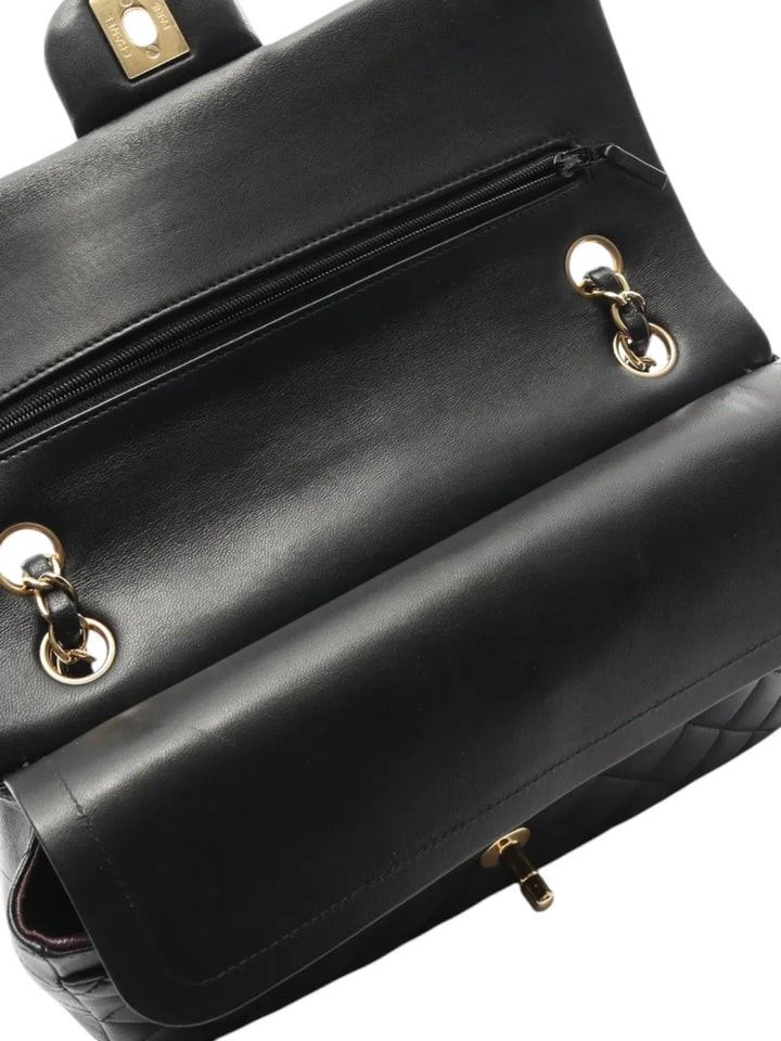 Chanel Pre Owned 2017 2018 Medium Classic Lambskin Double Flap Shoulder Bag — Same as shown — Size One Size — Detail View
