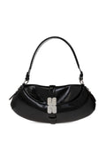Ganni Logo Buckle Shoulder Bag — Same as shown — Size One Size — Front View