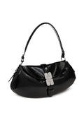 Ganni Logo Buckle Shoulder Bag — Same as shown — Size One Size — Top View