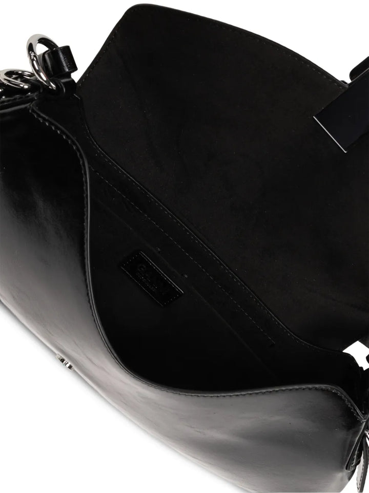 Ganni Logo Buckle Shoulder Bag — Same as shown — Size One Size — Detail View