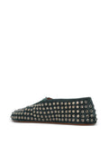 Ala Studded Buckle Strap — Green — Size US M 3.5 - US W 5 — Top View